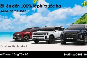 HYUNDAI THÀNH CÔNG TRIỂN KHAI CHƯƠNG TRÌNH ƯU ĐÃI SẢN PHẨM GIÁ TRỊ LÊN ĐẾN 100% LỆ PHÍ TRƯỚC BẠ TRONG THÁNG 6